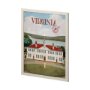 14398 - Virginia Go USA (L) by Mercana Studio a Hand Embellished Decograph Framed Art Print
