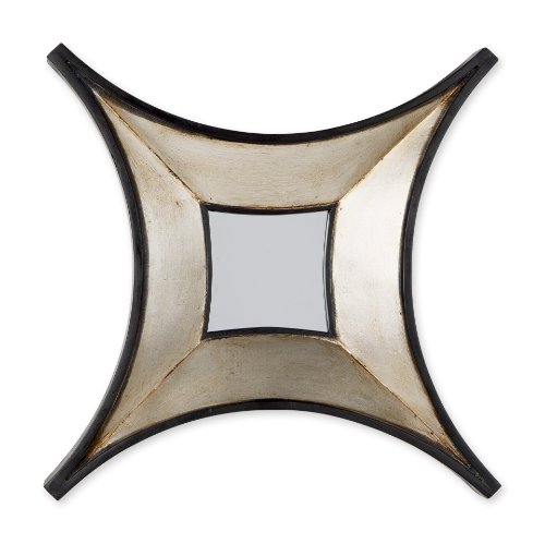 37199 - Ovallas 17L x 17H Star Champagne Wood Frame Mirror