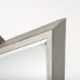 37225 - Cheveronna 36x12 Silver W/Antiquing Wood Frame Mirror