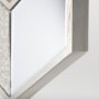 37225 - Cheveronna 36x12 Silver W/Antiquing Wood Frame Mirror