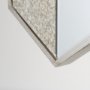37225 - Cheveronna 36x12 Silver W/Antiquing Wood Frame Mirror