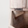 67531 - Esagono Octagonal Reclaimed Wood End/Side Table w/ Storage