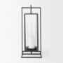 68438 - Albus I Large Black Metal Rectangular Table Candle Holder