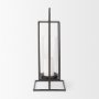 68438 - Albus I Large Black Metal Rectangular Table Candle Holder