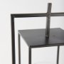 68438 - Albus I Large Black Metal Rectangular Table Candle Holder