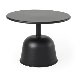 Talulla 19.7L x 19.7W x 14.8H Metal Matte Black Accent Table