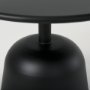 70097 - Talulla 19.7L x 19.7W x 14.8H Metal Matte Black Accent Table