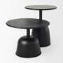 70097 - Talulla 19.7L x 19.7W x 14.8H Metal Matte Black Accent Table
