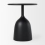 70098 - Talulla 16.5L x 16.5W x 19.7H Matte Black Metal Accent Table