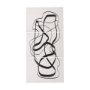 102252-L - Free Lines Creamy (Set of 3) by Mercana Studio a Hand Embellished Textured Canvas