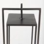 68439 - Albus II Small Black Metal Rectangular Table Candle Holder 