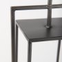 68439 - Albus II Small Black Metal Rectangular Table Candle Holder 