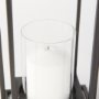 68439 - Albus II Small Black Metal Rectangular Table Candle Holder 