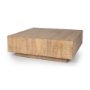 70119 - Hayden Light Brown Wood Square Coffee Table
