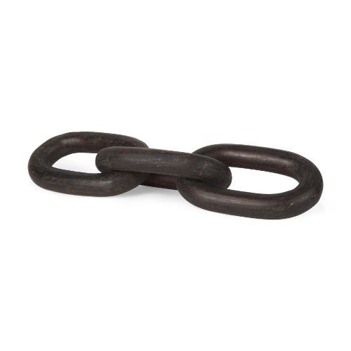 70154 - Tayla Large Black-Brown Wood Chain Link