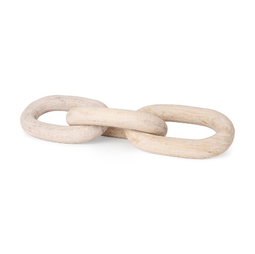 70155 - Tayla Large Blonde Wood Chain Link
