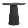70165-AB - Maxine Hexagonal Black Wood Foyer Table
