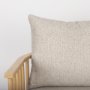 69826 - Kopari Beige Fabric W/Light Brown Wood Accent Chair