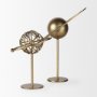 69996 - Atlas 15.0L x 7.0W x 16.0H Gold Metal Solar System Ornament