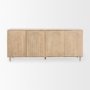 69954 - Tucker Light Brown Wood w/ Carved Arch Pattern 4 Door Sideboard