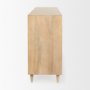 69954 - Tucker Light Brown Wood w/ Carved Arch Pattern 4 Door Sideboard