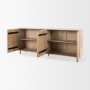 69954 - Tucker Light Brown Wood w/ Carved Arch Pattern 4 Door Sideboard