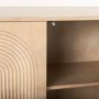 69954 - Tucker Light Brown Wood w/ Carved Arch Pattern 4 Door Sideboard
