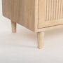 69954 - Tucker Light Brown Wood w/ Carved Arch Pattern 4 Door Sideboard