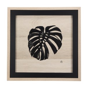 Tropican Leave I by Mercana Studio a Hand Embellished Textured Framed Art Print