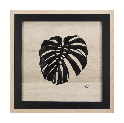 14341 - Tropican Leave I by Mercana Studio a Hand Embellished Textured Framed Art Print