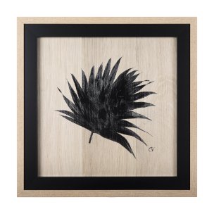 Tropican Leave II by Mercana Studio a Hand Embellished Textured Framed Art Print