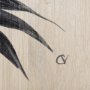 14342 - Tropican Leave II by Mercana Studio a Hand Embellished Textured Framed Art Print