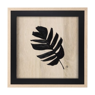 14344 - Tropican Leave IV by Mercana Studio a Hand Embellished Textured Framed Art Print