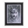 14350 - Animal Portrait II (Wolf) by Mercana Studio Hand Embellished Framed Art Print Matted under Glass