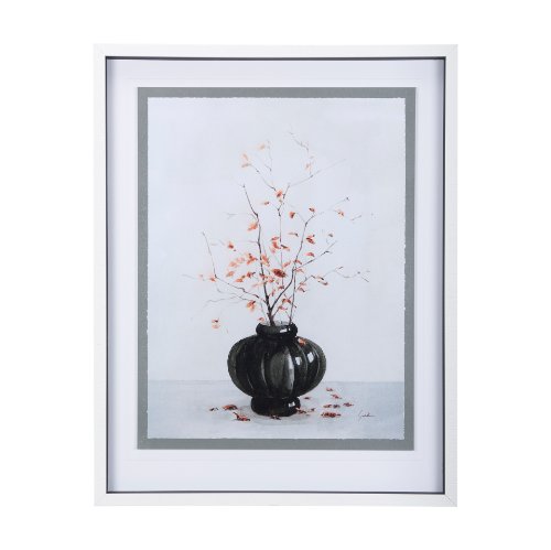 14353 - Autumn Branches I by Mercana Studio a Hand Embellished Textured Framed Art Print Matted under Glass