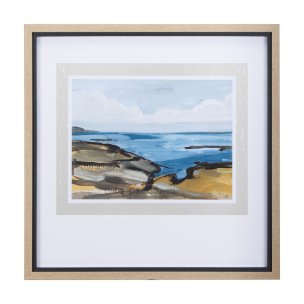 Grey Sky I by Mercana Studio a Hand Embellished Textured Framed Art Print Matted under Glass