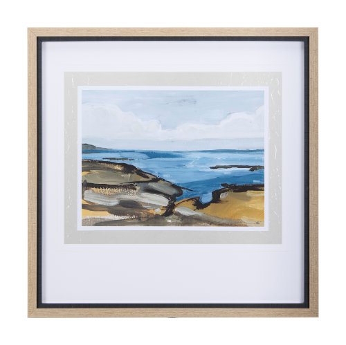 14355 - Grey Sky I by Mercana Studio a Hand Embellished Textured Framed Art Print Matted under Glass