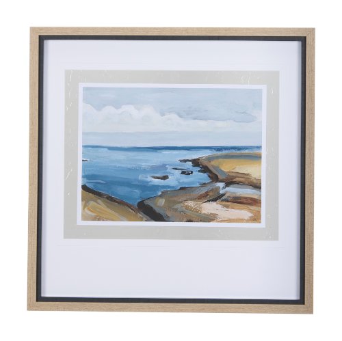 14356 - Grey Sky II by Mercana Studio a Hand Embellished Textured Framed Art Print Matted under Glass
