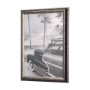 14357 - Surf Fence by Mercana Studio a Hand Embellished Textured Framed Art Print