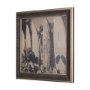14357 - Surf Fence by Mercana Studio a Hand Embellished Textured Framed Art Print