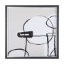 14412 - Neutral Shapes I by Mercana Studio a Hand Embellished Textured Framed Art Print Matted under Glass