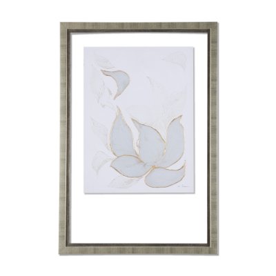 14416 - Interplay I by Mercana Studio a Hand Embellished Textured Framed Art Print Matted under Glass