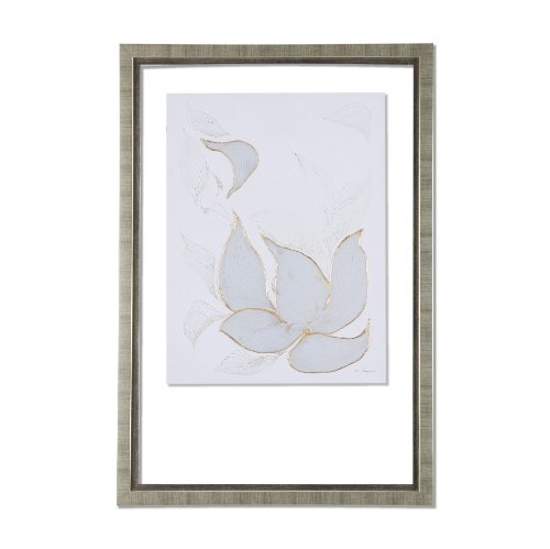 14416 - Interplay I by Mercana Studio a Hand Embellished Textured Framed Art Print Matted under Glass
