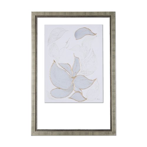 14417 - Interplay II by Mercana Studio a Hand Embellished Textured Framed Art Print Matted under Glass