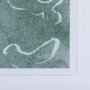 14422 - Thread Green II by Mercana Studio a Hand Embellished Textured Framed Art Print Matted under Glass