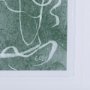 14423 - Thread Green III by Mercana Studio a Hand Embellished Textured Framed Art Print Matted under Glass