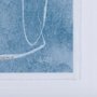 14424 - Thread Blue I by Mercana Studio a Hand Embellished Textured Framed Art Print Matted under Glass