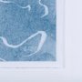 14425 - Thread Blue II by Mercana Studio a Hand Embellished Textured Framed Art Print Matted under Glass