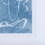 14426 - Thread Blue III by Mercana Studio a Hand Embellished Textured Framed Art Print Matted under Glass