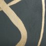 102253-L - Free Lines Dark Green by Mercana Studio a Hand Embellished Textured Canvas